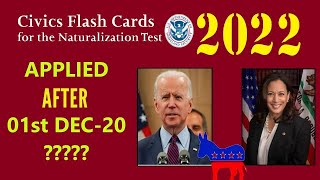 2022 US citizenship naturalisation interview test CIVICS FLASH CARDS Random order [upl. by Handal]