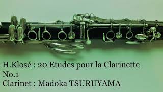 HKlose 20 Etudes pour la Clarinette No1 [upl. by Stanislaus]