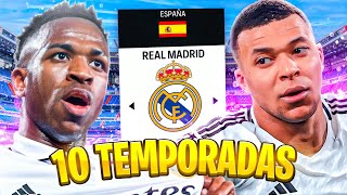 Dirijo 10 TEMPORADAS al REAL MADRID en FC 24 [upl. by Nojel]