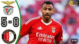 Benfica vs Feyenoord 5  0  ALL GOALS amp HIGHLIGHTS  Friendly match 2872024 [upl. by Kramer951]