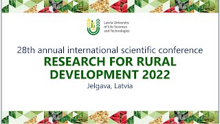 28th International Scientific Conference quotResearch for Rural Development 2022quot [upl. by Lleruj766]