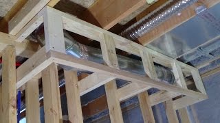 How to Build a Soffit around Ductwork [upl. by Lunsford]