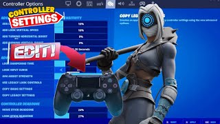 Fortnite TouchPad editor Chapter 4 Fortnite Best Controller Binds Best controller settings [upl. by Yornek]