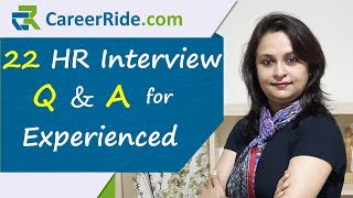 HR Interview Questions and Answers for Experienced candidates  Many new generation questions [upl. by Verity]