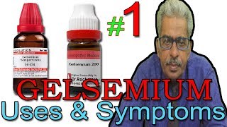 Gelsemium in Hindi Part 1  Uses amp Symptoms in Homeopathy by Dr P S Tiwari [upl. by Itnuahsa546]