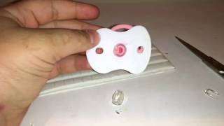 How To modify a pacifier for a closed mouth reborn doll without magnet EZ [upl. by Spence]