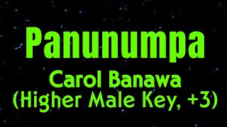 Panunumpa by Carol Banawa Higher Male Key Karaoke Made with Clipchamp [upl. by Inalem]