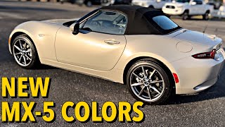 NEW COLORS  2022 Mazda MX5 GT in Platinum Quartz Mica amp Terracotta [upl. by Aciram]