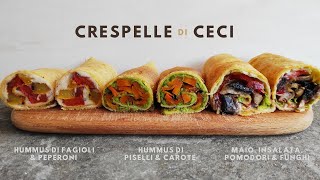 Come fare le CRESPELLE DI CECI e 3 IDEE salate per farcirle  Senza glutine  Cibo in Valigia [upl. by Stanley]