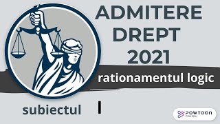 Admitere Facultatea de Drept UBB 2021 rationament logic exercitiul 1 [upl. by Nidroj]