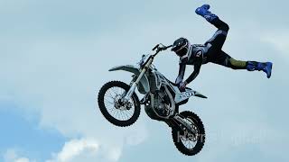 No hands in midair Bolddog FMX Team at the 2024 Herts County Show stuntbike [upl. by Sarson]