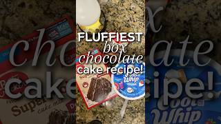 Simple  Fluffiest Chocolate Cake EVER Using Cool Whip recipe dessert chocolatecake chocolate [upl. by Eolcin]