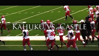 Kahuku JV Football 2014  Kahuku vs Castle [upl. by Nylinej]