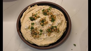 How to Make the Best Hummus Ever with Garlic Confit and Tahini Sauce [upl. by Swithbert]