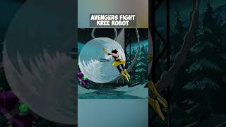 Avengers Fight Kree Robot 🙄 marvel avengers [upl. by Ahsilif849]