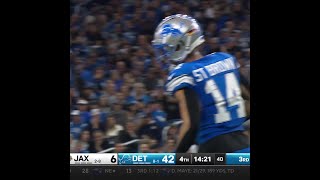 AmonRa St Brown catches for a 21yard Gain vs Jacksonville Jaguars [upl. by Ardnnaed]