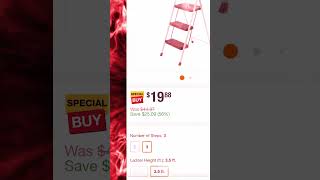 Steal Alert Gorilla Ladders 3Step Stool for 1988 at Home Depot [upl. by Endres958]