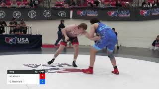 2024 U17 US Open Michael Mocco vs Dean Bechtold 110 kg Best 23 Finals [upl. by Umeko]