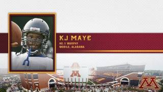 KJ Maye highlights Gopher Football Signing Day 2012 [upl. by Nork]