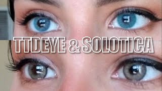 TTDEYE Contact lenses Review  Discount Code quotYisethquot Polar Lights Blue and Egypt Brown [upl. by Akinak938]