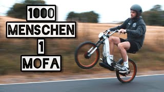 1000 Menschen designen 1 Mofa  PIAGGIO CIAO Tuning Umbau  Moped Factory [upl. by Ainitsirc287]