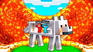 Base Secreta Dentro del PERRO vs APOCALIPSIS de LAVA en Minecraft [upl. by Rogozen]