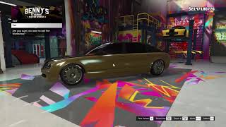 GTA V Bennys Car Custom Enus Cognoscenti Maybach 62  Ultimate Luxury Build [upl. by Rabma]