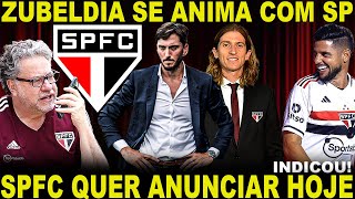 VAI FECHAR SPFC QUER ANUNCIA HOJE NOVO TÉCNICO PERTO ZUBELDÍA SE ANIMOU FILIPE LUIS É INDICADO [upl. by Alexandrina13]