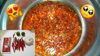 HOW TO MAKE CHILI GARLIC OIL WITH OYSTER SAUCE [upl. by Onez589]