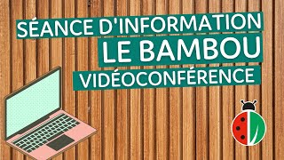 VIDEOCONFERENCE  Formation sur le bambou REDIFFUSION [upl. by Noiek]