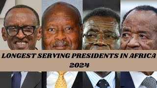 Longest Serving Presidents in Africa 2024 [upl. by Ragse691]