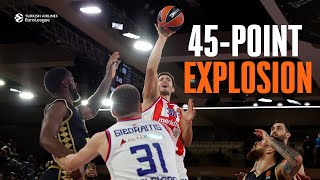 45Point Duo MillerMcIntyre amp Petrusev Light Up the Court  Crvena Zvezda vs Monaco [upl. by Rebhun]