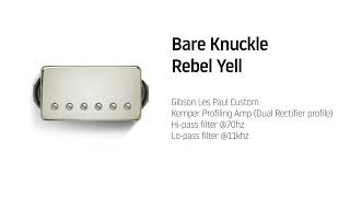 Bare Knuckle Pickups Comparison  Stockholm HSP90Rebel Yell Gibson Les Paul Custom [upl. by Archaimbaud]