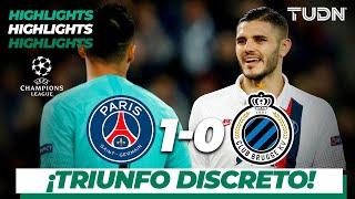 Highlights  PSG 1  0 Club Brujas  Champions League  J4  Grupo A  TUDN [upl. by Aihsirt452]