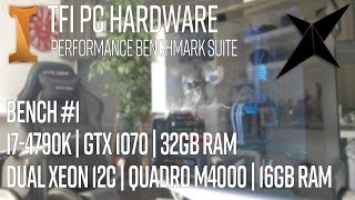 3D CAD PC Hardware Benchmark 1  Dual Xeon E5 Quadro M4000 i74790K GTX 1070 [upl. by Lauree]