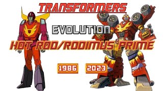 HOT RODRODIMUS PRIME Evolution in Cartoons Movies and Video Games 19862023  Transformers [upl. by Tessa]