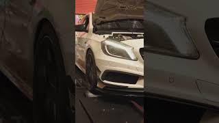 Mercedes A45 Stage 2 map and dyno automobile mslperformance luxurycar cartok [upl. by Assisi]