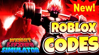 Weight Lifting Simulator Roblox GAME ALL SECRET CODES ALL WORKING CODES [upl. by Daney]