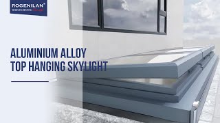 3D Demonstration Aluminium Alloy Double Layer Toughened Glass Waterproof Top Hung Skylightwindows [upl. by Aritak660]