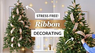 HOW TO PUT RIBBON ON A CHRISTMAS TREE LIKE A PRO 🎄 Easy StepbyStep Ribbon Guide [upl. by Yrrag329]