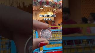 Free Silver Coin🪙 Distribution charminar hyderabad streetfood streetshopping food teluguvlogs [upl. by Bromleigh]