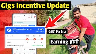 Zomato Gigs incentive update 2022  Gig incentive extra earning for Zomato delivery boy [upl. by Quinton]