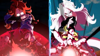 Lab Coat vs Majin Android 21 Side to Side Comparison  Dragon Ball FighterZ DLC [upl. by Suiravaj138]