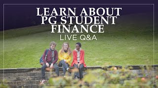 Learn About Postgraduate Student Finance  Live QampA [upl. by Etterraj]