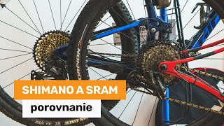 Shimano a SRAM  porovnanie 12  rýchlostných MTB systémov [upl. by Ulrick]