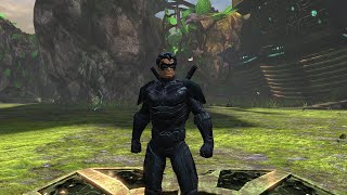 DCUO style  Opalescent Material Stealth Material Blue smoke Material [upl. by Elyl]