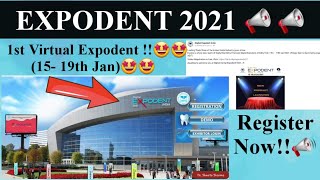 1st DIGITAL EXPODENT From 1519th Jan 2021 1st Virtual Expodent Date Released  Register Now🤩🤩 [upl. by Ezequiel184]