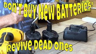 How to revive a dead rechargeable power tool battery easily [upl. by Whelan]