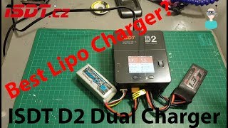 ISDT D2 200W 20A AC Dual Channel Output Smart Battery Balance Charger [upl. by Alusru]