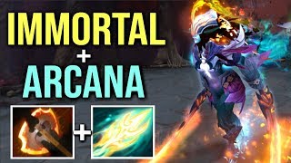 NEW ULTRA RARE IMMORTAL Phantom Assassin  ARCANA Battle Fury Build Epic Gameplay by Kiak WTF Dota 2 [upl. by Wolford216]